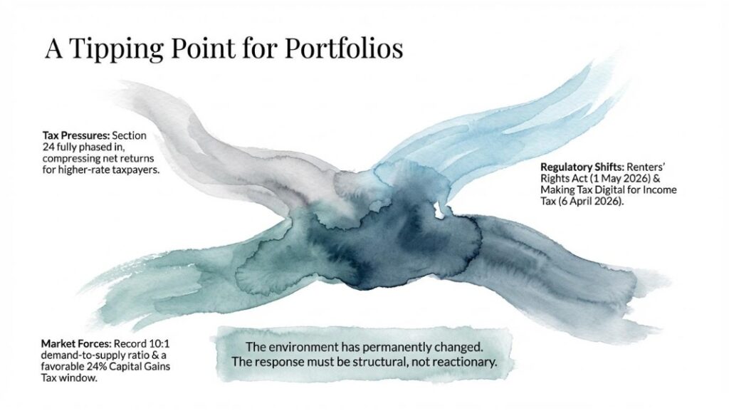 Framework for UK property portfolio decisions in 2026.