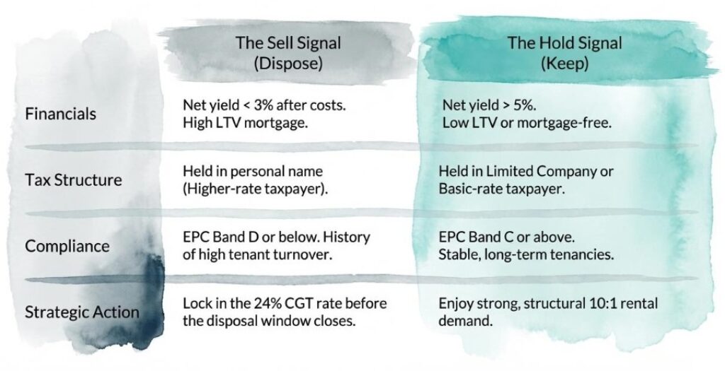 Property investment signals for UK landlords' portfolio decisions in 2026.